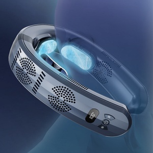Nuevo Calentador Portátil Colgante de 6000mAh para Cuello, Ventilador con Función de Calefacción y Refrigeración, Pantalla Digital, Recargable por USB para Verano - Product Image 1