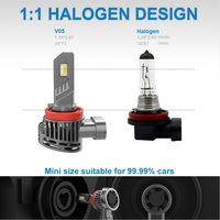 Super Bright V05 100W Plug And Play Auto Led Phare Ampoule H8 H9 H11 9005 9006 Auto Lighting accesorios led phare 9006