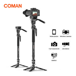 Monopié de Viaje <span class=keywords><strong>COMAN</strong></span> M1 Pro V5 con Placa de Liberación Rápida para Cámara DSLR, Soporte de Trípode Ligero con Elevación con un Clic, Capacidad de Carga de 20 kg - Product Image 1