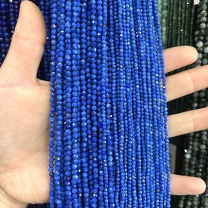 Perles en pierres précieuses facettées en gros 2mm 3mm 4mm Agate <span class=keywords><strong>Opale</strong></span> Pierre du Soleil Turquoise Cristal Taillé Perles en vrac sur fils - Product Image 3