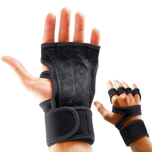 Guantes de Gimnasio de Neopreno de Medio Dedo con Correa Ajustable para la Muñeca, para Levantamiento de Pesas, Entrenamiento Físico, Agarre de Mano, Unisex, Personalizados OEM, Guantes Deportivos - Product Image 3