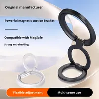 Vente en gros de porte-anneau magnétique ultra-mince pour téléphone Support pliant multifonctionnel universel à fort magnétisme pour téléphones mobiles