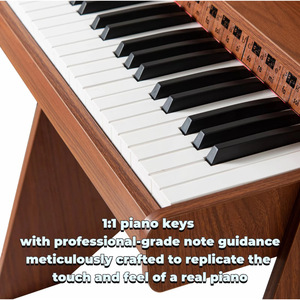 Mini Piano Electrónico de Madera de 37 Teclas, Juguete Educativo para Niños, Instrumento Musical para Uso Doméstico - Product Image 2