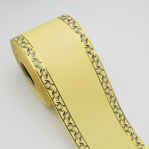 Ruban funéraire imprimé, motif européen, ruban décoratif blanc et jaune, vigne florale pour décoration DIY, <span class=keywords><strong>scrapbooking</strong></span>, artisanat - Product Image 2