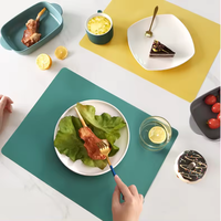 Eversoul 40*30cm Set de table imperméable pour table de cuisine, sets de table réutilisables en silicone pour table à manger