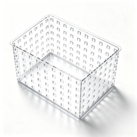 Boîte de rangement multifonctionnelle pour tiroir de bureau, boîte transparente pour maquillage, bijoux, papeterie