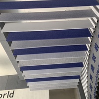 Insonorisé Suspendu Ignifuge Acoustique De Fiber De Polyester Plafond Déflecteur