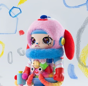 Figurines POP MART MEGA SPACE <span class=keywords><strong>MOLLY</strong></span> 400% Jon Burgerman 1000% en PVC, poupée mignonne, objet de collection, décoration de maison, ornements de bureau, cadeau - Product Image 5