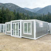 Maison conteneur préfabriquée de luxe extensible de 20 et 40 pieds avec structure en acier, idéale pour appartement, atelier ou usage commercial