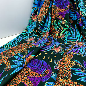 Tissu imprimé animal fleur tropicale personnalisé en nylon spandex, impression numérique personnalisée pour maillot de bain - Product Image 2