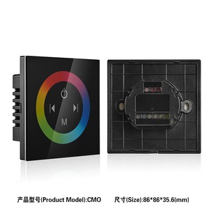 Alloggiamento dell'interruttore del pannello di vetro di illuminazione Wi-Fi per la casa intelligente, alloggiamento dell'interruttore tattile, sono realizzati con alloggiamento in plastica ignifuga. - Product Image 2