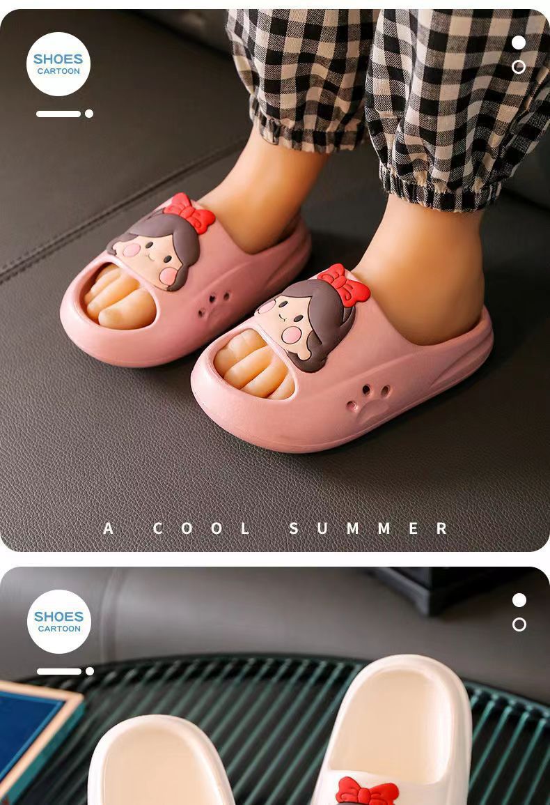 Girls Indoor House Slippers Summer Flat Sandals Shoes Cheap Wholesale Kids Shoes