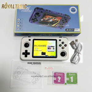 เครื่องเล่นเกมพกพา R36H ArkOS 2.0 Retro หน้าจอ HD 3.5 นิ้ว คลาสสิก พกพาสะดวก รุ่น R36S แนวตั้ง - Product Image 2