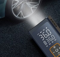 Gonfleur de pneu numérique pompe à compresseur d'air portable sans fil 150 PSI arrêt automatique d'urgence LED FlasherCar vélo moto