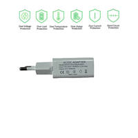 10W Chargeur Ac 100-240V Dc 5V 6V 9V 12V 24V Led Bande 0.5A 1A 2A Adaptateur de montage mural 5V2A Usb Type-C Adaptateur secteur 10W Eu Plug