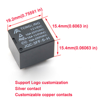 Relais de démarrage électronique miniature TENGFEI JQC-3FF T73 DC certifié CQC, bobine 400, 12V, un point de contact, 10A, PCB