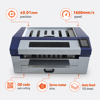 Nuevo Plotter de Corte de Etiquetas Servo Boway A3 con Control Táctil, Alta Precisión, Alimentación Automática, Ancho Máximo de Material de 370 mm, Velocidad de 1600 mm/s