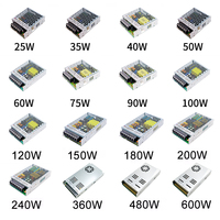 Transformateur AC-DC 50W 100W 150W 200W 350W 450W 600W 750W, alimentation compacte à découpage en boîtier fermé pour CCTV, imprimante 3D, laboratoire