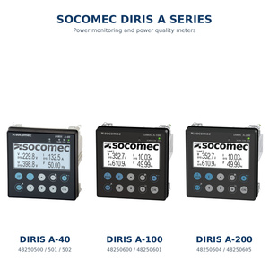 Medidor de Calidad de Energí<span class=keywords><strong>a</strong></span> Montado en Panel SOCOMEC <span class=keywords><strong>DIRIS</strong></span> <span class=keywords><strong>A</strong></span>-40 <span class=keywords><strong>A</strong></span>-100 <span class=keywords><strong>A</strong></span>-200 con RS485 Modbus Opcional Ethernet BACnet IP - Product Image 1