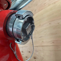 Tuyau de support de borne d'incendie de type pilier au sol Ca-Fire DN100 borne d'incendie française extérieure