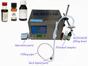 1000BPH Semi-Automatic Electric Magnetic Gear Pump Filling Machine for Essential Oil <b>Bottles</b> & Tubes - Product Image 5