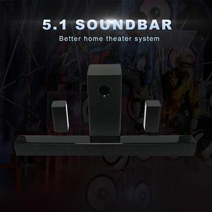 OEM ETISTAR Barra <span class=keywords><strong>de</strong></span> <span class=keywords><strong>Sonido</strong></span> Delgada 5.1 Canales con Subwoofer, Bajos Profundos Inmersivos, Sistemas <span class=keywords><strong>de</strong></span> Cine en Casa <span class=keywords><strong>para</strong></span> AUX Óptico, Control Remoto, Madera - Product Image 4