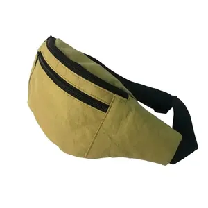 사용자 정의 재활용 멀티 컬러 녹색 체육관 플러스 사이즈 세련된 패니 팩 듀퐁 종이 tyvek 허리 가방 로고