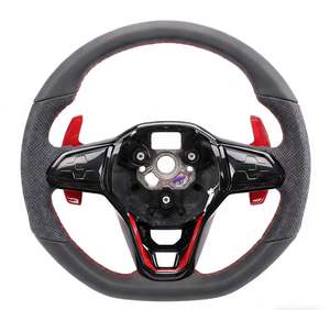 Volante de Cuero Completo Personalizado YLC en Oferta para <span class=keywords><strong>Volkswagen</strong></span> VW Passat Golf 7 MK7 Mk7.5 Polo Jetta GTI - Product Image 2