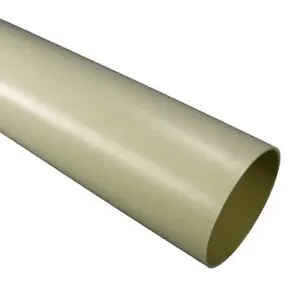 Tubo de PVC redondo, transparente, blanco, cilíndrico, para uso industrial - Product Image 2