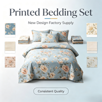 Parure de lit élégante en microfibre, draps imprimés de luxe, qualité supérieure, vente en gros d'usine, prix abordable pour les acheteurs hôteliers et résidentiels
