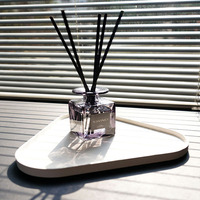Bouteille vide en verre ambré de 100ml avec diffuseur de parfum, bouteille et boîte cadeau