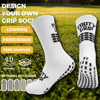 Chaussettes de football antidérapantes personnalisées en gros pour adultes, chaussettes de sport