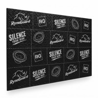 Vente en gros de plaques d'insonorisation légères 460x800mm, tapis d'amortissement en aluminium de 2mm pour capot de moteur de voiture, OEM personnalisé