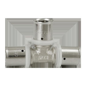 Adaptador de Distribución de Suministro de Agua en T, de Aluminio y Plástico, para Tubería de Calefacción por Suelo Radiante, Totalmente de Cobre, Engrosado, 1216/1620 - Product Image 1