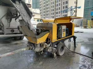 Bomba De Coluna De Construção De Fornecimento De Fábrica Bomba De Concreto De Reboque Portátil Pequeno - Product Image 3