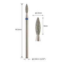 Accessoires de manucure professionnels, lime électrique, embouts de perçage pour ongles en acier inoxydable et diamant