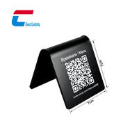 Support de table NFC en acrylique pour menu QR Code NTAG213, HUB de restaurant, support NFC pour avis Google