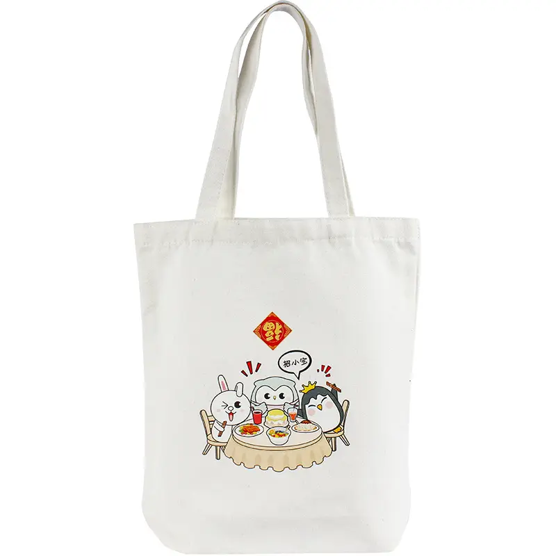 Professional Customized Cotton Canvas Tote Bag With Custom Printed Logo
