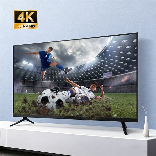 65 Inch 4K UHD Smart LED TV with Android 14 HDR10+ WiFi Voice Remote Ultra Slim Television