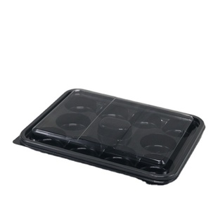 Disposable Takeaway Plastic Catering Box Pastry Dessert Bakery Tiramisu Cake Food Container Packaging Container