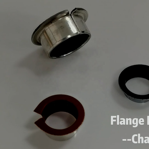 Đồng thau tự động cửa bản lề ỐNg Lót thép được hỗ trợ PTFE tráng ô tô bản lề ỐNg Lót oilless van mặt bích du bụi cây - Product Image 4