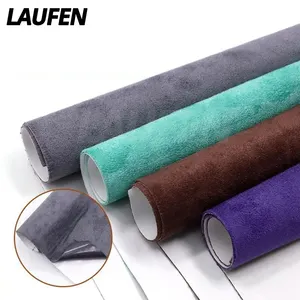 LAUFEN autoadhesivo de alta elasticidad Alcantara Wrap tela automóvil Interior Protector gamuza vehículo abrigo traje para Tesla, etc.