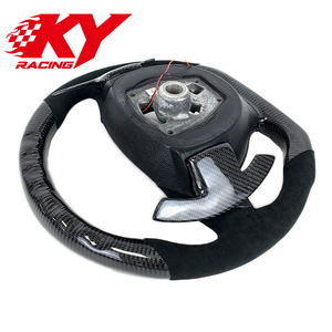 พวงมาลัยคาร์บอนไฟเบอร์แบบกำหนดเองพร้อมจอ LED สำหรับ BMW ซีรีส์ 5 7 รุ่น F10 F18 GT 525 530 F30 F20 E92 E60 X6 ซีรีส์ 3 X4 X3 M3 - Product Image 4