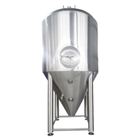 Fermenteur conique en acier inoxydable, réservoir de fermentation de bière, 100L, 200L, 300L, 500L, 1000L, équipement de brassage
