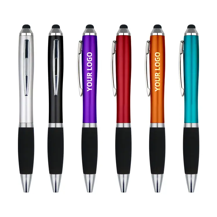 도매 사용자 정의 인쇄 로고 플라스틱 광고 LED 조명 펜 독특한 기능을 가진 세련된 볼펜