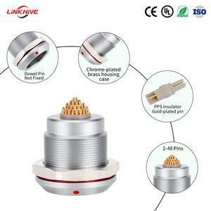 定制K系列FGG EGG 0K 1K 2K 3K 4K多针2Pin-48Pin公母连接器圆形推拉式自锁连接器 - Product Image 4