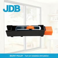 Roulettes de porte et fenêtre coulissantes en plastique robuste à alimentation directe d'usine, roulement fluide, idéales pour les salles de bain d'hôtel, design moderne