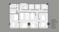 Servicio Integral de Planificación de Espacios, Diseño de Distribución de Oficinas, Plano de Planta con Mobiliario e Instalaciones Eléctricas