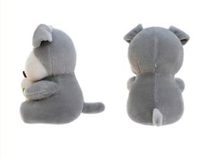 Peluche chien Schnauzer Milk Tea mignon et câlin, de haute qualité, bon marché, OEM/ODM d'usine, idéal <span class=keywords><strong>pour</strong></span> les cadeaux - Product Image 4