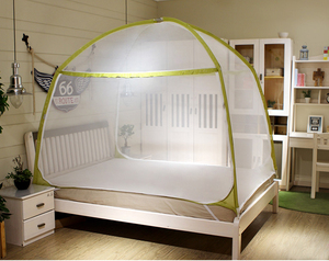 Yurt Lưới chống muỗi Giường lưới Polyester treo di động kích thước đơn & đôi thiết kế gấp gọn mã hóa dày cho khách sạn gia đình - Product Image 2